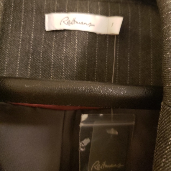 New with tags, Grey Pinstripe Blazer - Picture 3 of 6